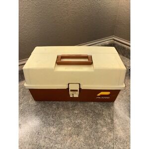Plano 5303 Brown Tan Tackle Box 3 Tray Super Clean! Very Good Condition